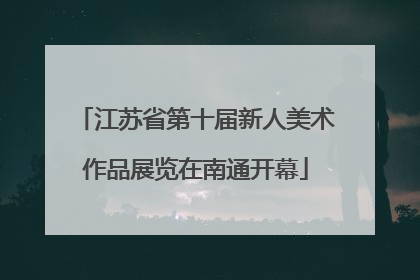 江苏省第十届新人美术作品展览在南通开幕