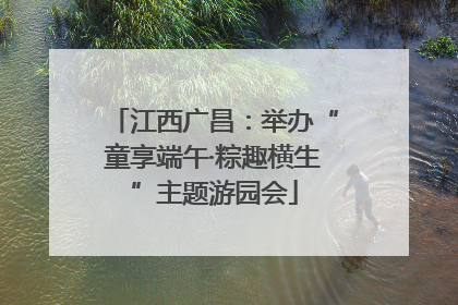 江西广昌：举办“童享端午·粽趣横生”主题游园会
