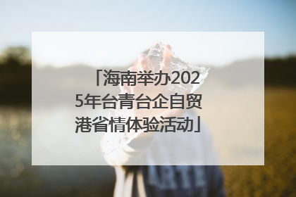 海南举办2025年台青台企自贸港省情体验活动