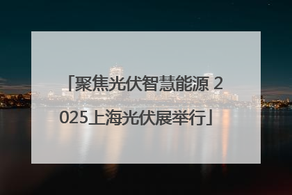 聚焦光伏智慧能源 2025上海光伏展举行