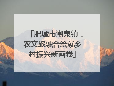 肥城市潮泉镇：农文旅融合绘就乡村振兴新画卷