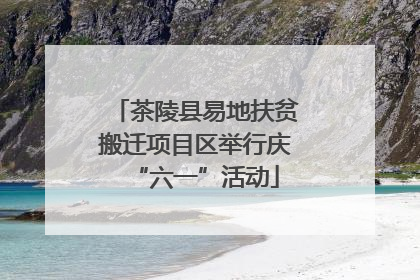 茶陵县易地扶贫搬迁项目区举行庆“六一”活动