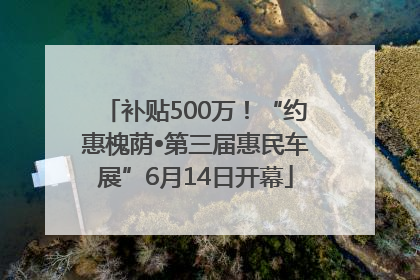 补贴500万!“约惠槐荫•第三届惠民车展”6月14日开幕