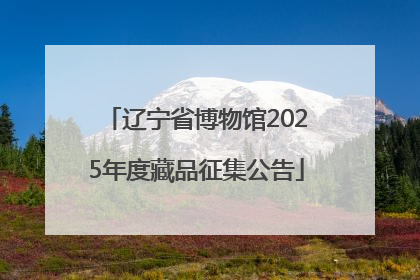 辽宁省博物馆2025年度藏品征集公告