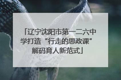 辽宁沈阳市第一二六中学打造“行走的思政课” 解码育人新范式