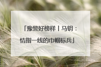 豫警好榜样丨马钥：情指一线的巾帼标兵