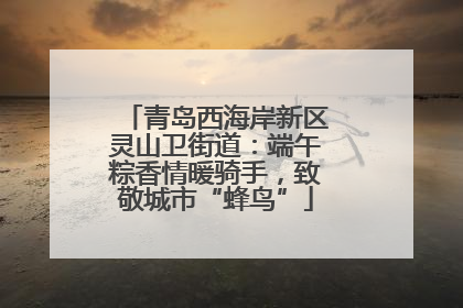 青岛西海岸新区灵山卫街道：端午粽香情暖骑手，致敬城市“蜂鸟”