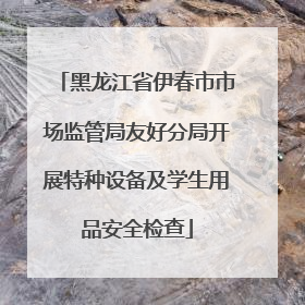 黑龙江省伊春市市场监管局友好分局开展特种设备及学生用品安全检查
