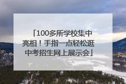 100多所学校集中亮相！手指一点轻松逛中考招生网上展示会