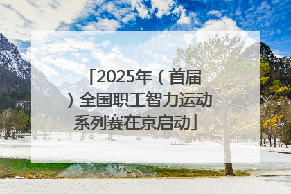 2025年（首届）全国职工智力运动系列赛在京启动