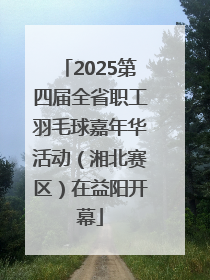 2025第四届全省职工羽毛球嘉年华活动（湘北赛区）在益阳开幕