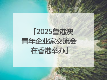 2025鲁港澳青年企业家交流会在香港举办