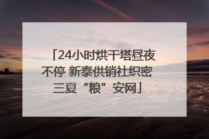 24小时烘干塔昼夜不停 新泰供销社织密三夏“粮”安网