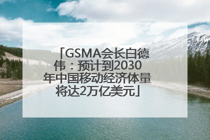 GSMA会长白德伟：预计到2030年中国移动经济体量将达2万亿美元