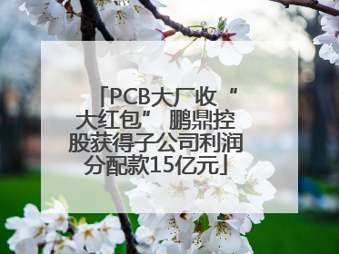 PCB大厂收“大红包” 鹏鼎控股获得子公司利润分配款15亿元